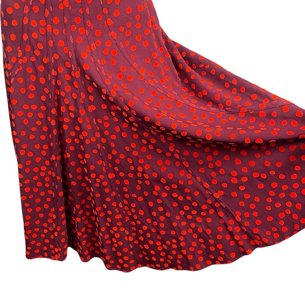 Altuzarra 2017 Runway Velvet Polka Dot Dress FR 34 US 2 Red Corset Flare Mini - Picture 10 of 16